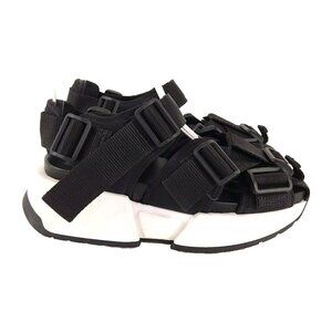 MM6 Maison Margiela Platform Bucket Sandals 36 6 Black White